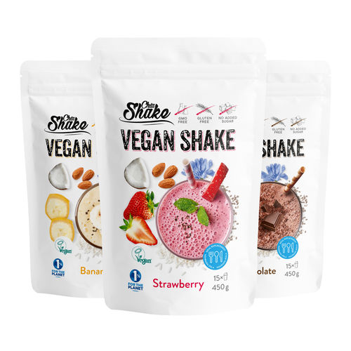Chia Shake vegan koktejl 450 g (15 jídel)