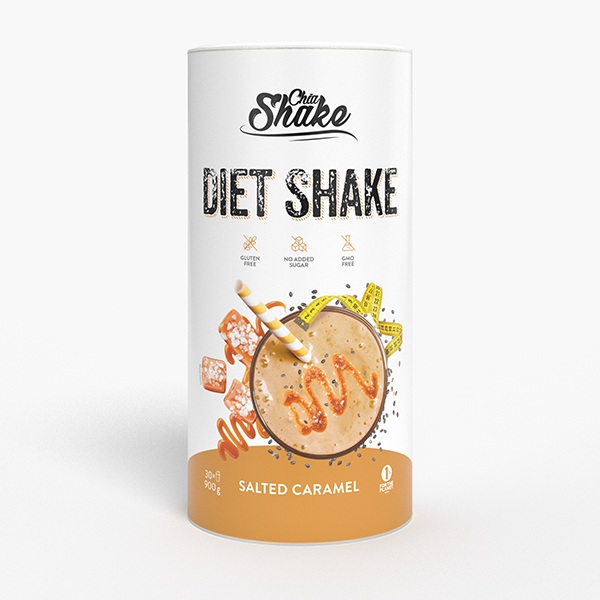 Chia Shake velký dietní koktejl slaný karamel, 30 jídel, 900g