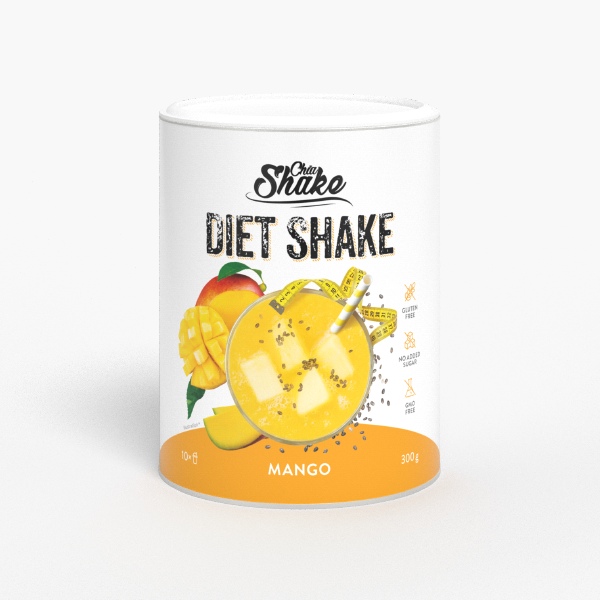 Chia Shake dietní koktejl mango, 10 jídel, 300g