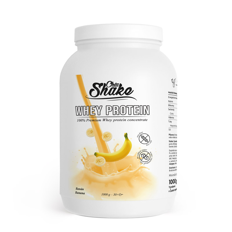 Levně Chia Shake Whey Protein Banán 1000g